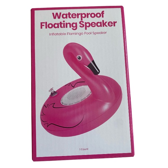 Other - Waterproof Pink Flamingo Floating Speaker NEW IN BOX